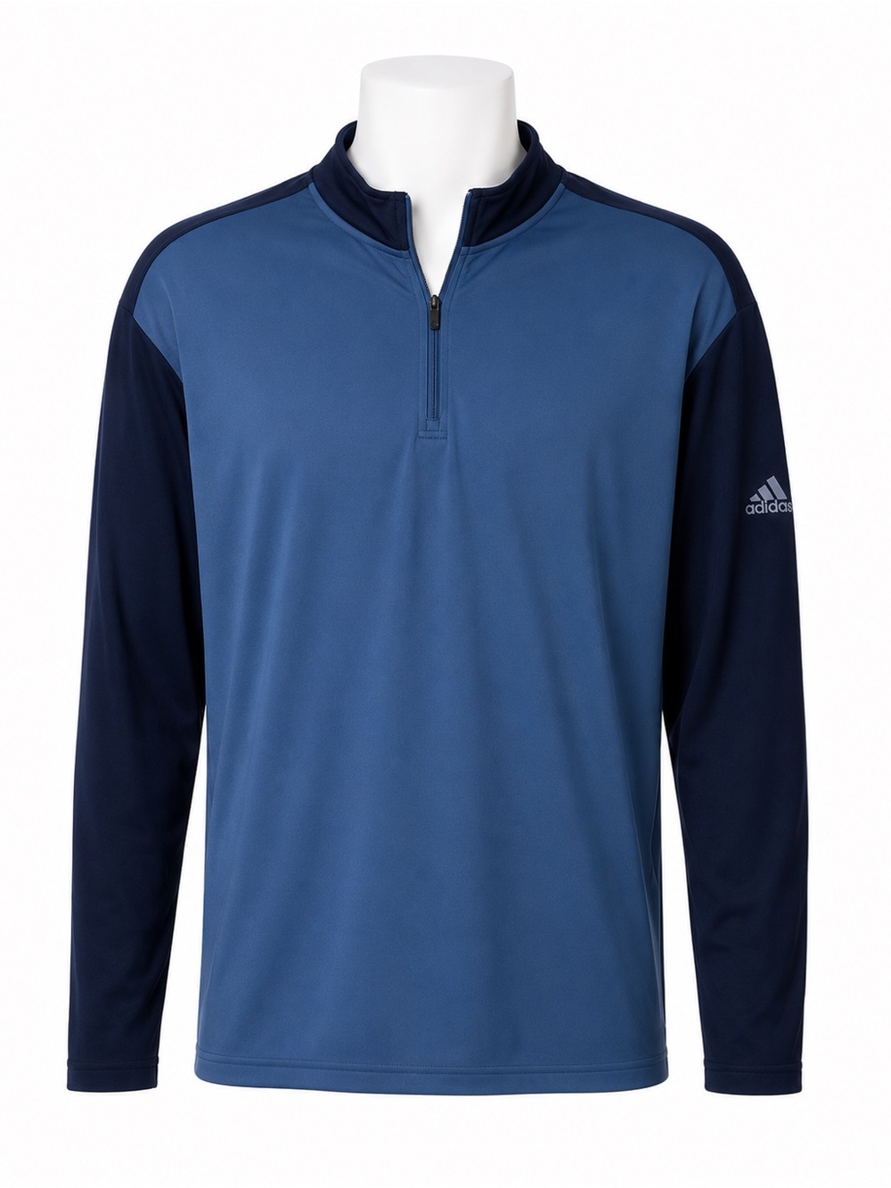 Size XL Adidas Men’s Golf Lightweight UV Quarter Zip Pullover Blue